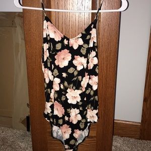 Soft & Sexy Ribbed Floral Bodysuit